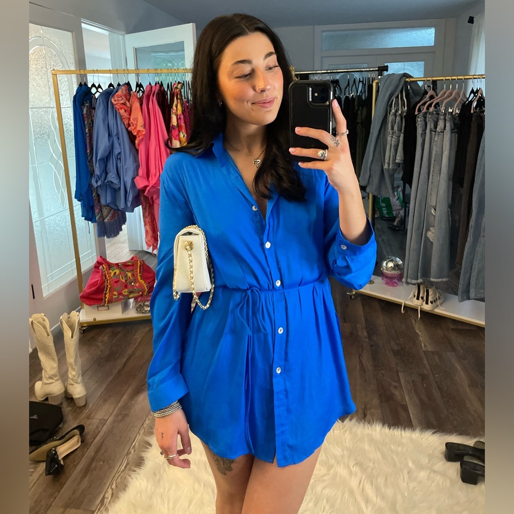 Romper Shirt Dress w/ attached shorts
NWT - Picture 3 of 3